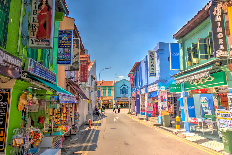 Colorful Streets in Little India
