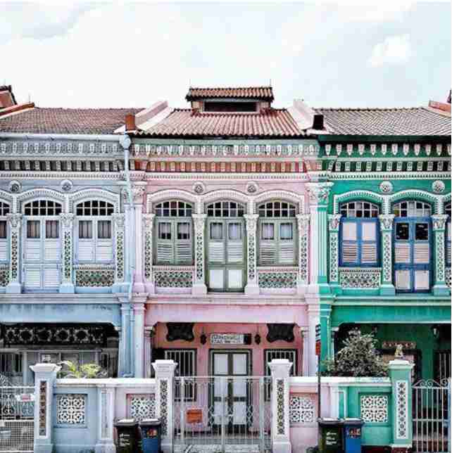 Emerald Hill's colorful terrace houses.