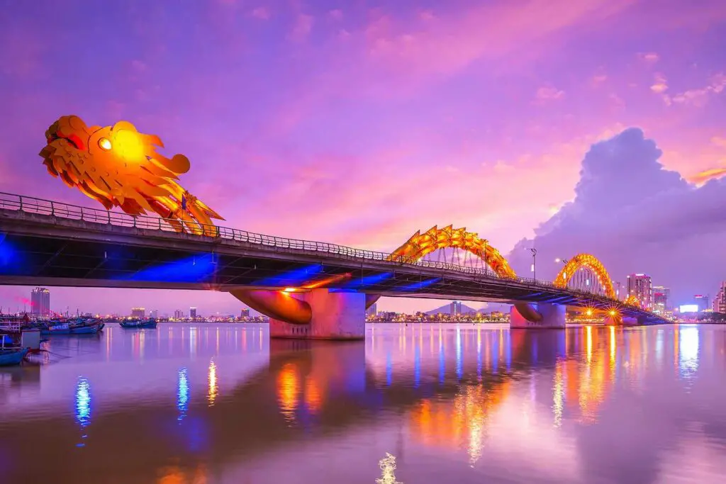 Dragon Bridge in Da Nang, Vietnam
