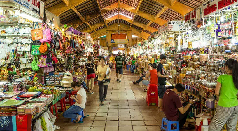 Different products and goods in Ben Thanh Market