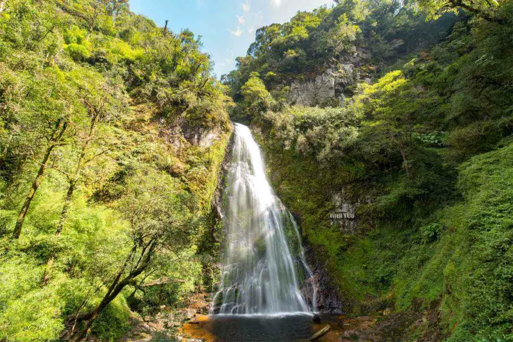 The beautiful Love Waterfall in Sapa