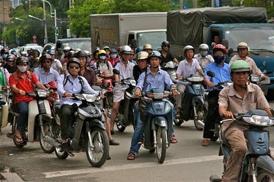 Motorbikes in Vietnam