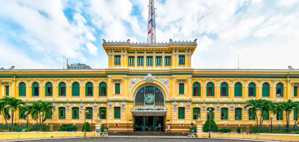 The Saigon Post Office's elegant architectural style
