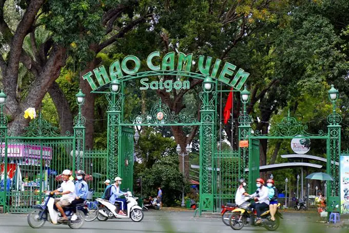 Entrance gate to Saigon Zoo