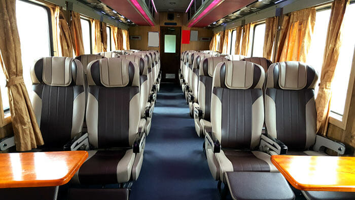 AC Seat only (second class) Sleeper Train in Vietnam