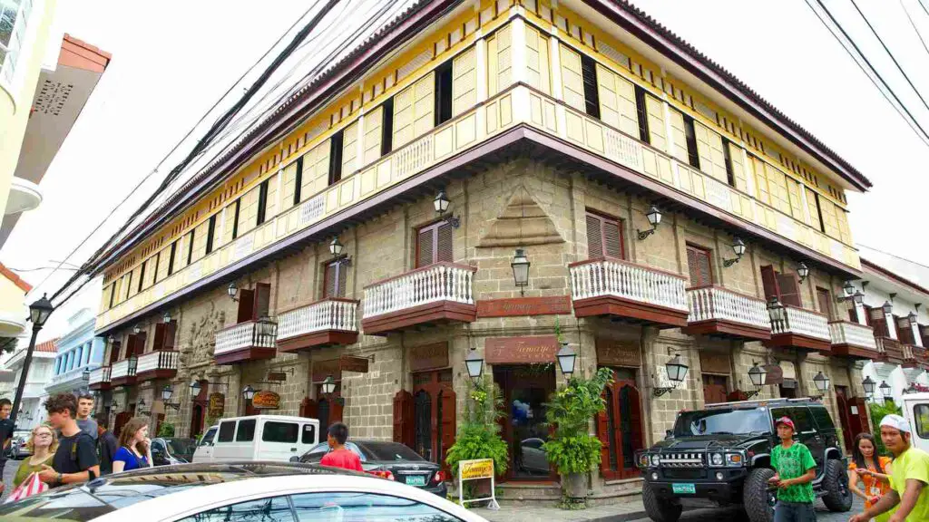 The exterior of Casa Manila, modeled after San Nicolas House