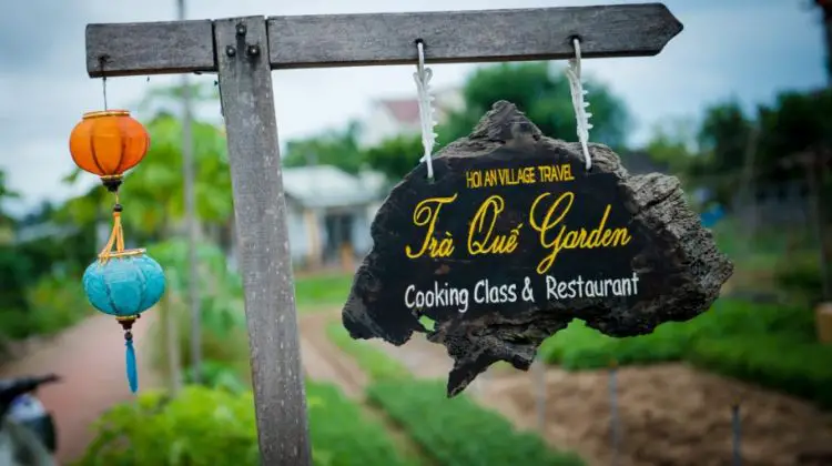 Cooking class and restaurant at Tra Que Vegetable Village