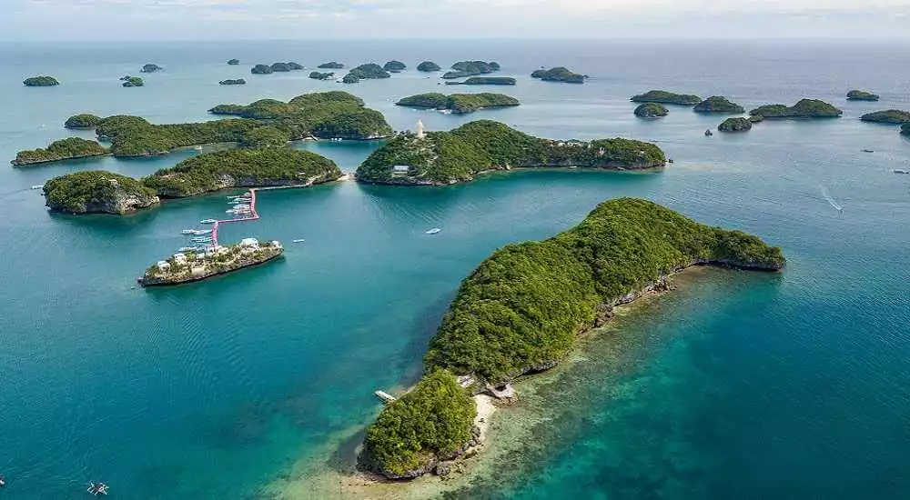 The Hundred Islands National Park in Alaminos City