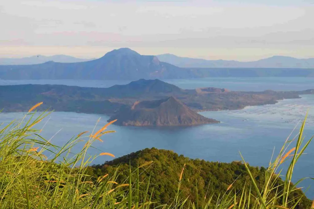 The Taal Volcano and Lake as seen from Tagaytay City.