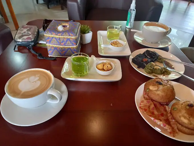 Coffee and muffins at Borirak Thai Cafe