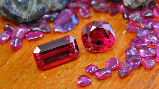 Beautiful rubies from Thailand